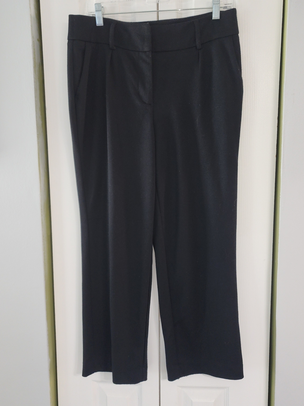 Liz Claiborne Black Straight-Leg Work Trousers